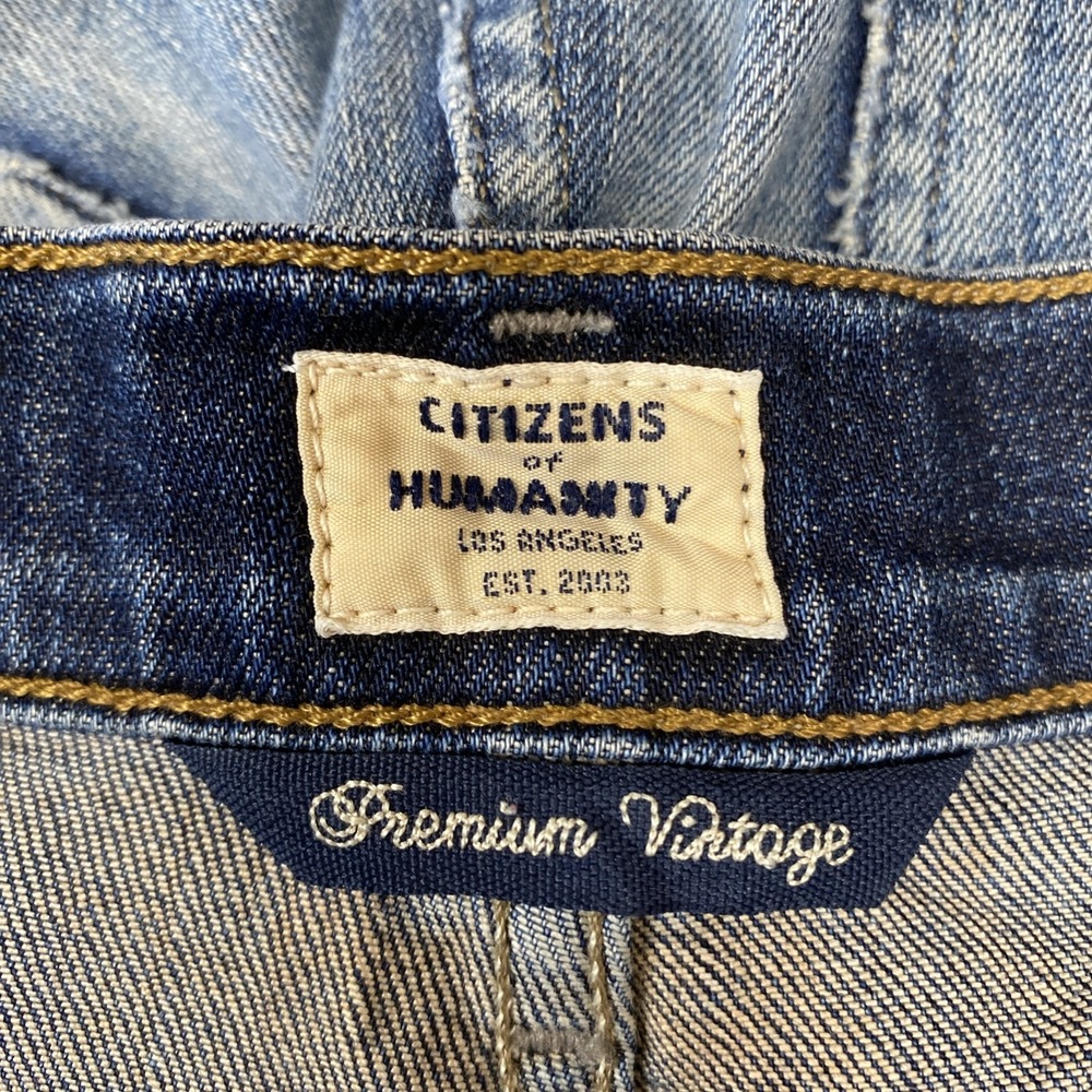 VTG Citizens Of Humanity Jeans Unisex 25 Blue Denim Corey Slouchy Slim USA - Picture 9 of 16